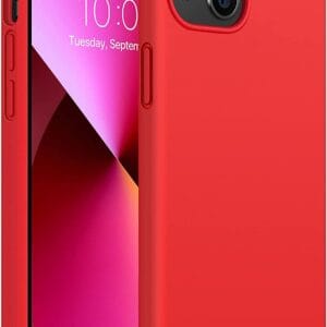 מגן גומי Velox iPhone 13 – אדום